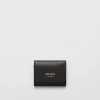 Small Wallets*Prada Small leather wallet Black