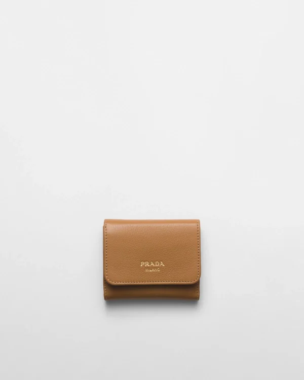 Small Wallets*Prada Small leather wallet Caramel