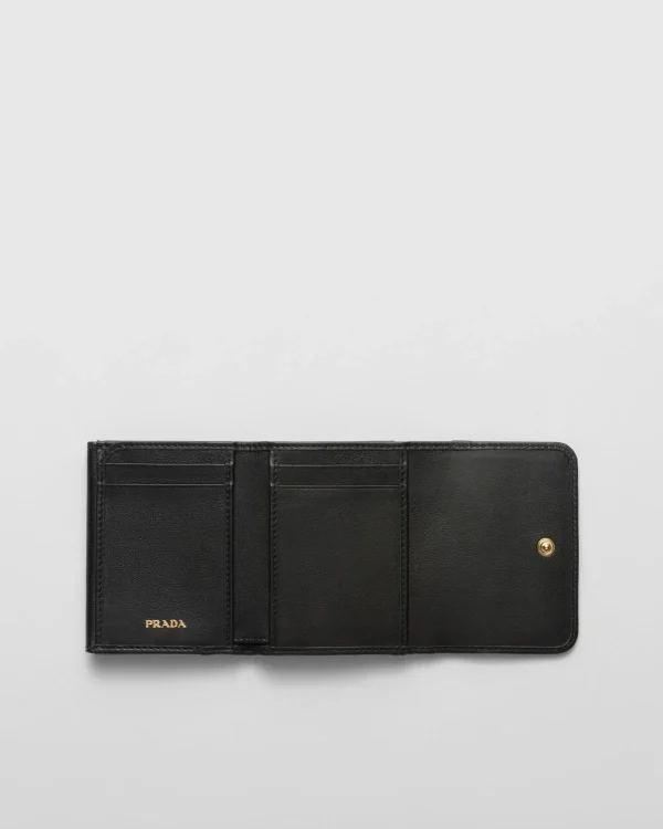 Small Wallets*Prada Small leather wallet Black