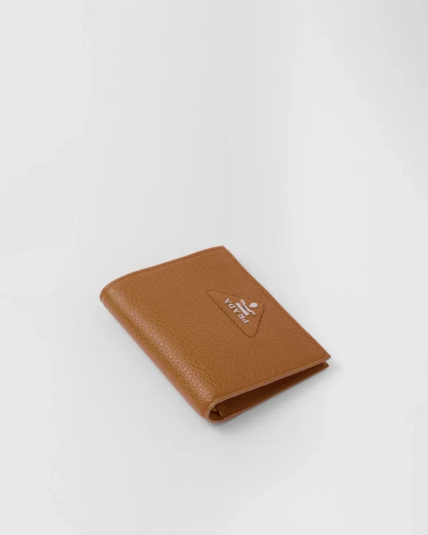 Small Wallets*Prada Small leather wallet Caramel