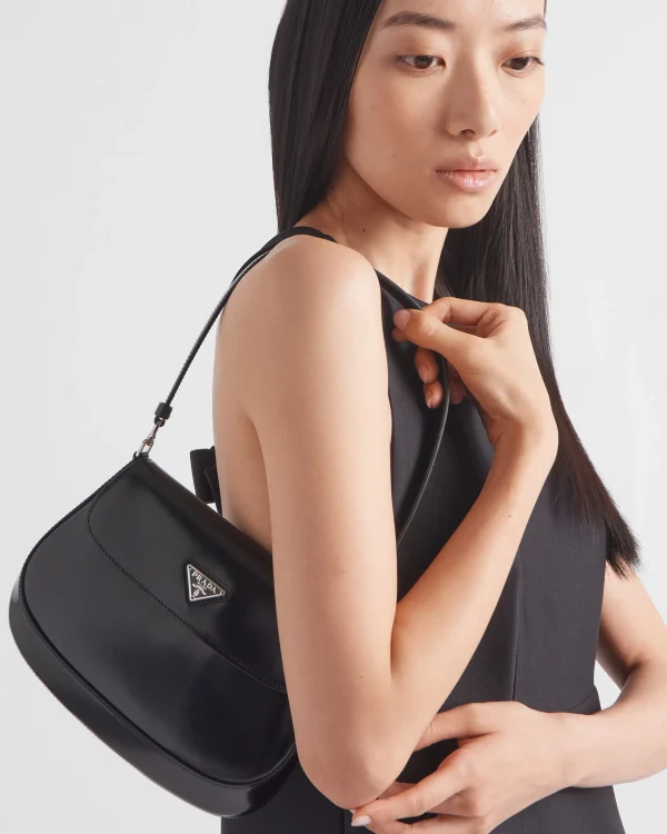 Shoulder Bags | Shoulder Bags*Prada Small Cleo brushed leather shoulder bag with flap Black