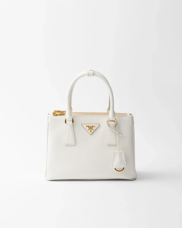 Top Handles | Top Handles*Prada Small Galleria Saffiano leather bag White