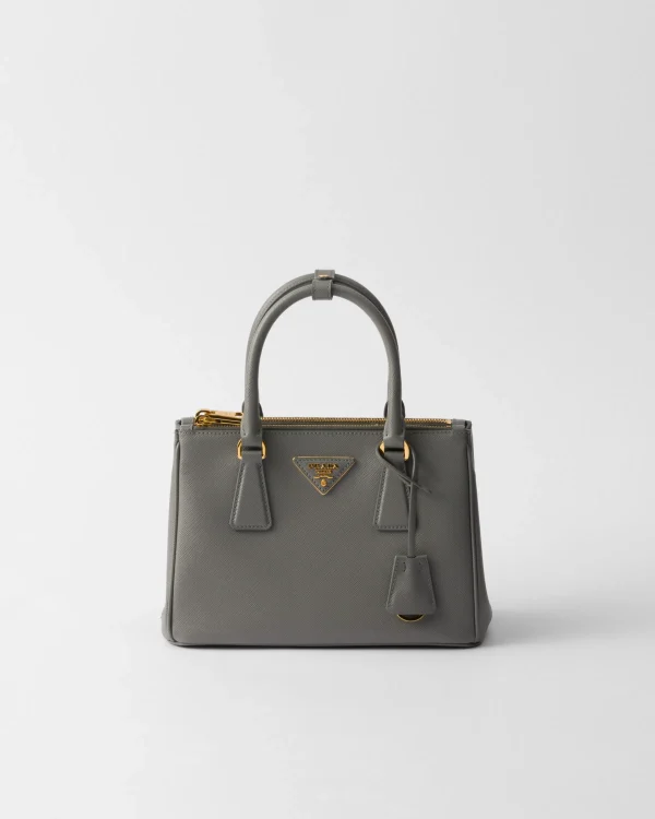 Top Handles | Top Handles*Prada Small Galleria Saffiano leather bag Slategray