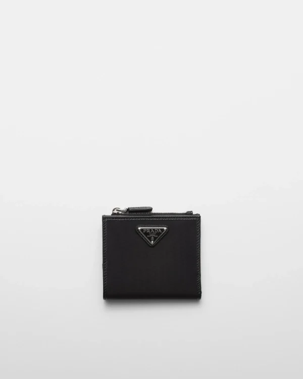 Small Wallets*Prada Small Re-Nylon wallet Black