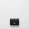 Small Wallets*Prada Small Saffiano Leather Wallet Black