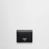 Small Wallets*Prada Small Saffiano Leather Wallet Black