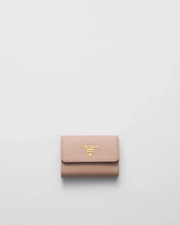 Small Wallets*Prada Small Saffiano Leather Wallet Powderpink