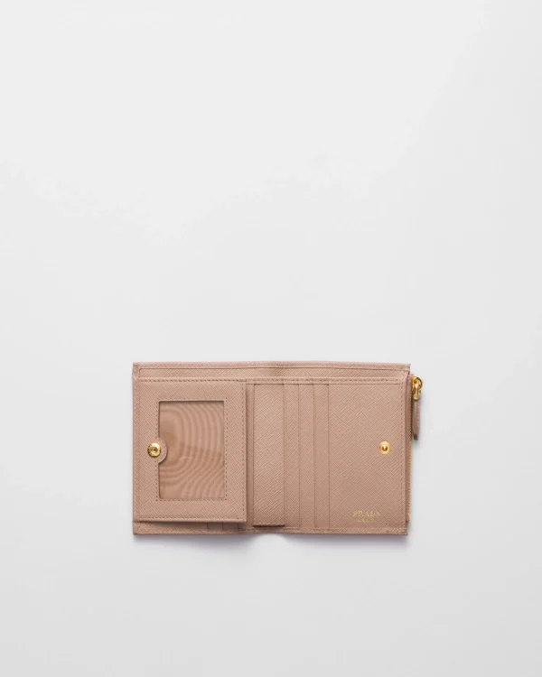 Small Wallets*Prada Small Saffiano Leather Wallet Powderpink