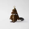 Bag Charms And Keychains*Prada Soft Robot corduroy bag charm Tobacco