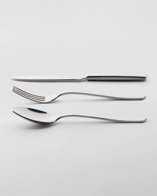 Cutlery*Prada Stainless steel flatware set Steelgray