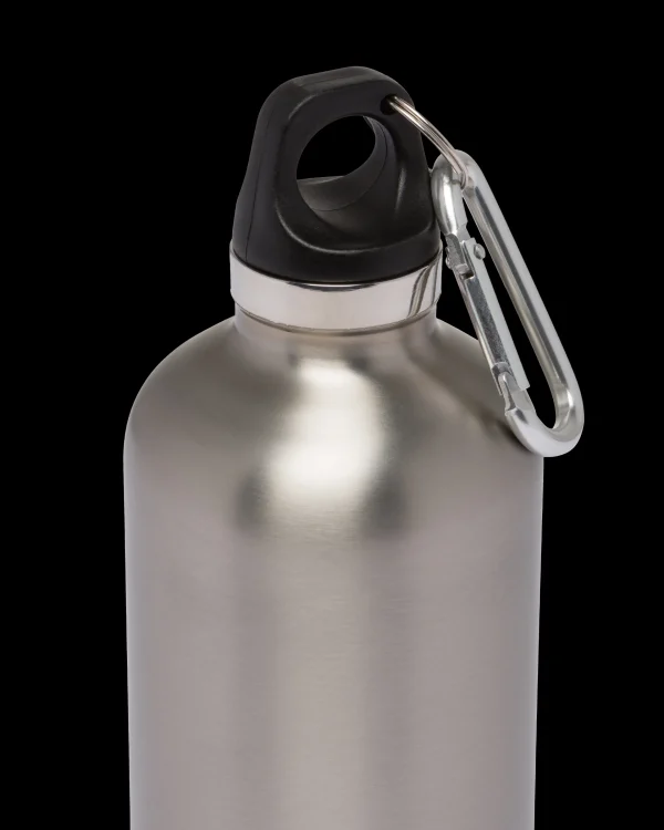 Sports And Leisure*Prada Stainless steel insulated water bottle, 350 ml Silver