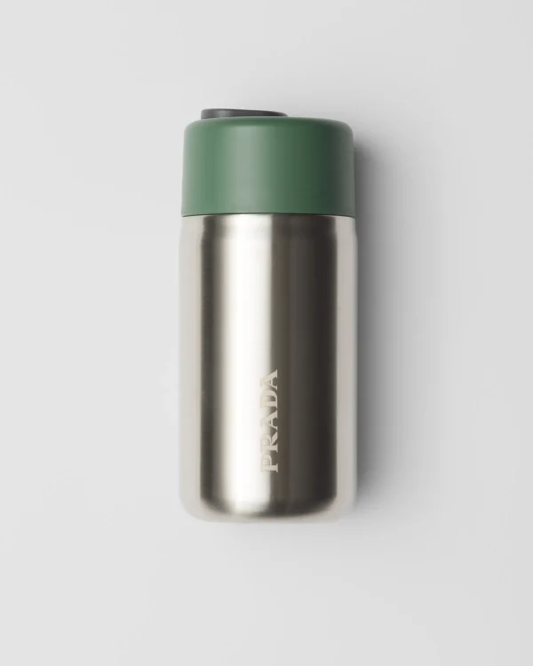 Sports And Leisure | Games And Home Accessories*Prada Stainless steel travel mug, 340ml Silver/spruce