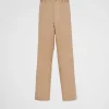 Trousers And Bermudas*Prada Stretch cotton pants Khaki