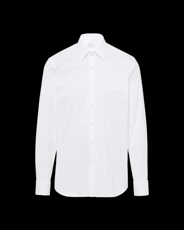 Shirts*Prada Stretch cotton shirt White