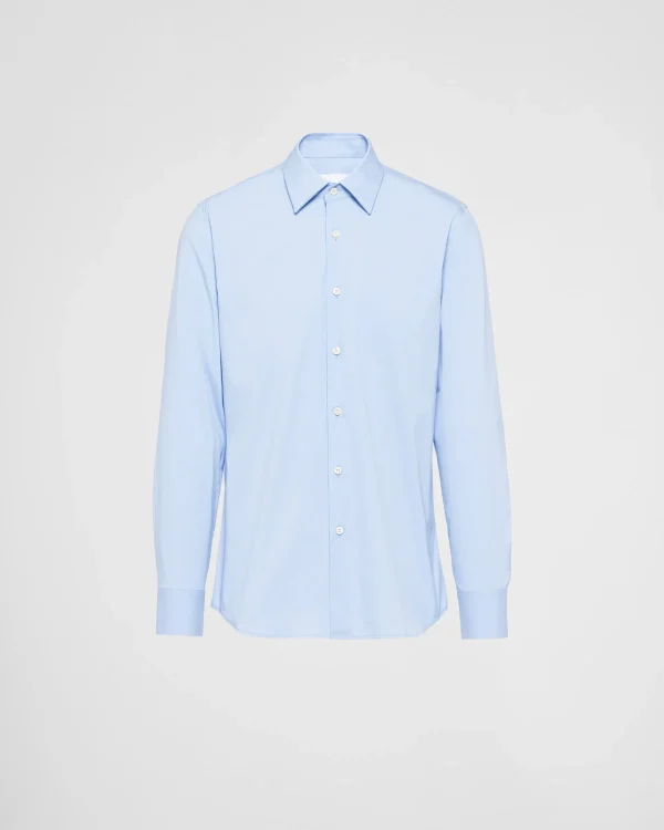 Shirts*Prada Stretch cotton shirt Skyblue