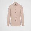 Shirts*Prada Stretch cotton shirt Cameo