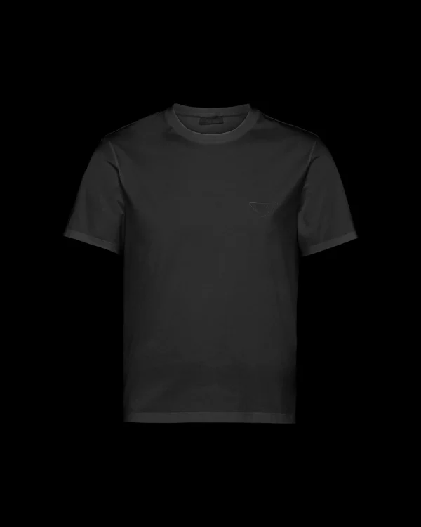 T-shirts And Polo Shirts*Prada Stretch cotton T-shirt Black