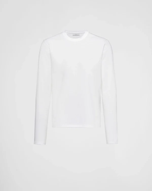 T-shirts And Polo Shirts*Prada Stretch cotton T-shirt White