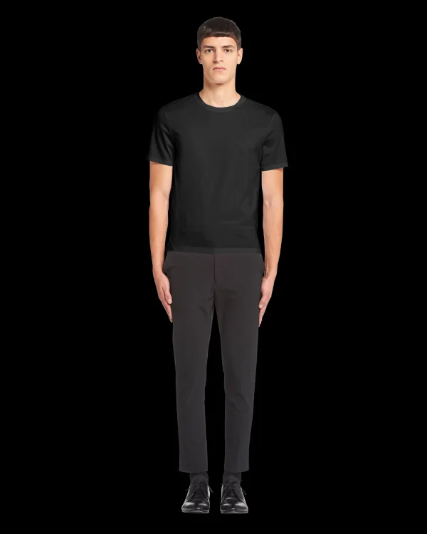 T-shirts And Polo Shirts*Prada Stretch cotton T-shirt Black