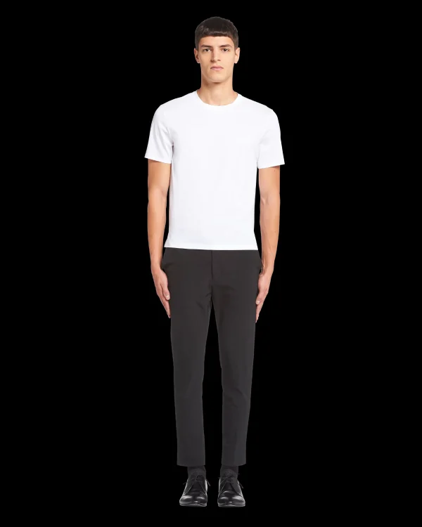 T-shirts And Polo Shirts*Prada Stretch cotton T-shirt White