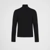 T-shirts And Polo Shirts*Prada Stretch cotton turtleneck Black