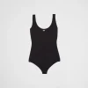 T-shirts And Sweatshirts | Shirts And Tops*Prada Stretch jersey bodysuit Black