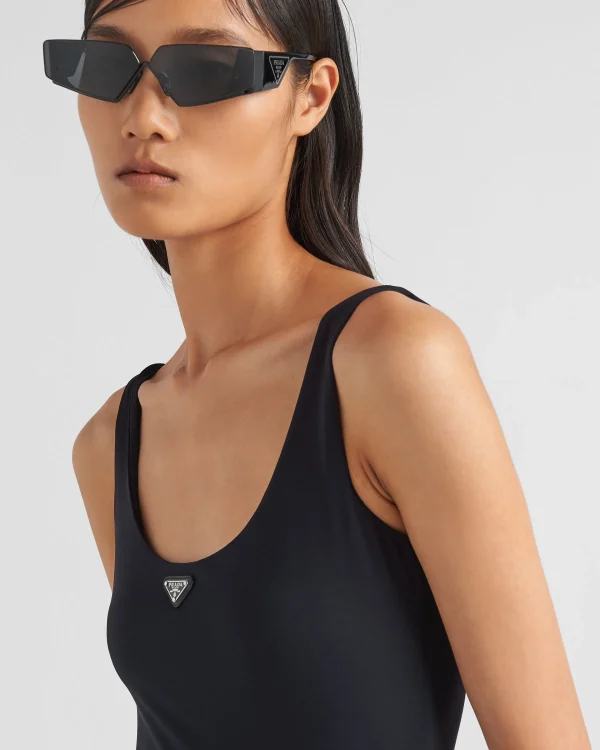 T-shirts And Sweatshirts | Shirts And Tops*Prada Stretch jersey bodysuit Black