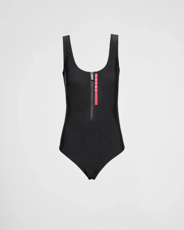 Women's Collection*Prada Stretch jersey one-piece swimsuit Black