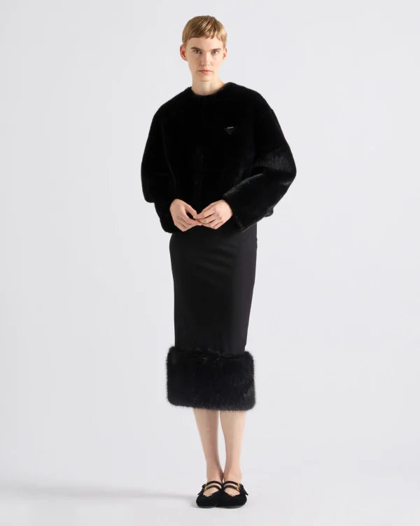 Skirts*Prada Stretch jersey skirt Black