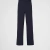 Trousers And Bermudas*Prada Stretch poplin pants Blue