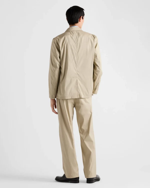 Trousers And Bermudas*Prada Stretch poplin pants Cord