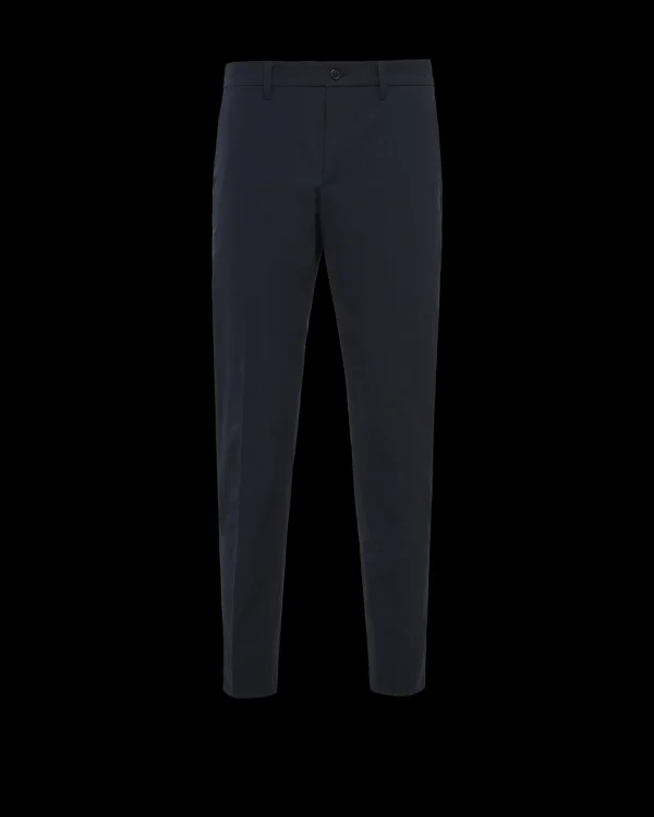 Trousers And Bermudas*Prada Stretch technical fabric trousers Navy