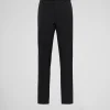 Trousers And Bermudas*Prada Stretch technical fabric pants Black