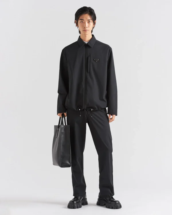 Trousers And Bermudas*Prada Stretch technical fabric pants Black