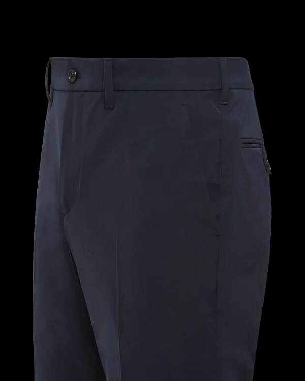 Trousers And Bermudas*Prada Stretch technical fabric trousers Navy