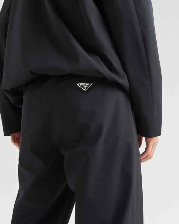 Trousers And Bermudas*Prada Stretch technical fabric pants Black