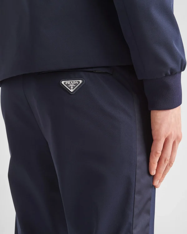 Trousers And Bermudas*Prada Stretch technical fabric pants Navy