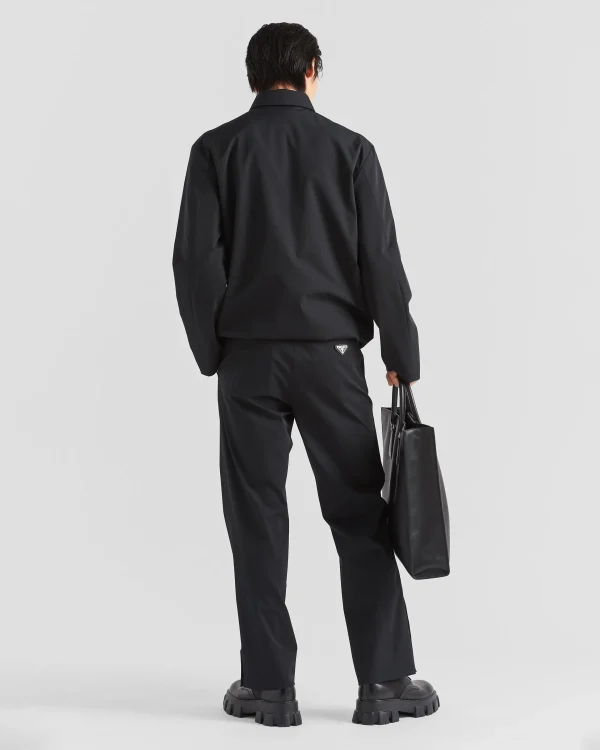 Trousers And Bermudas*Prada Stretch technical fabric pants Black