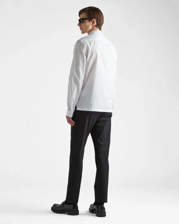 Trousers And Bermudas*Prada Stretch technical fabric pants Black