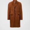 Leather Clothing*Prada Suede coat Oak