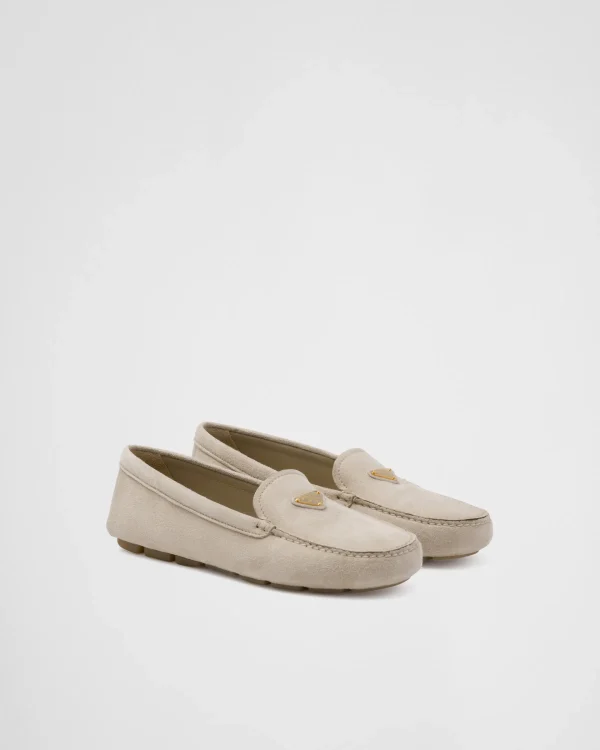 Loafers And Lace-ups*Prada Suede driving loafers Pumicestone