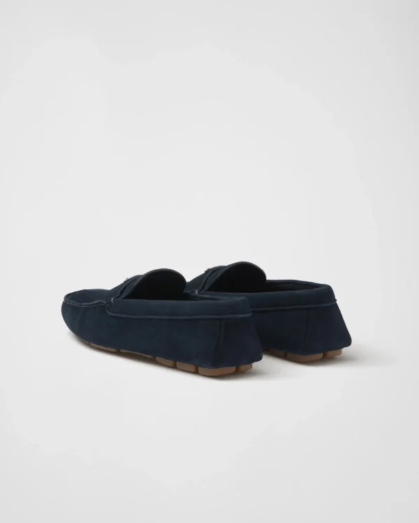 Driving Shoes*Prada Suede driving shoes Navy