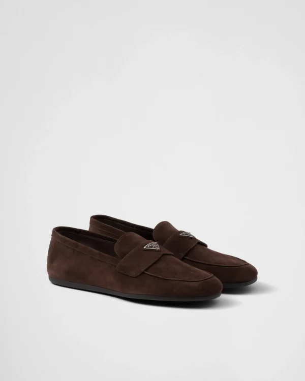 Loafers*Prada Suede loafers Darkbrown