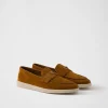 Loafers*Prada Suede loafers Cognac