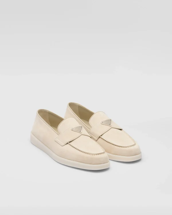 Loafers*Prada Suede loafers Desertbeige