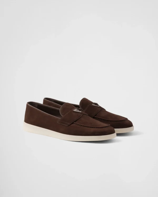 Loafers*Prada Suede loafers Darkbrown