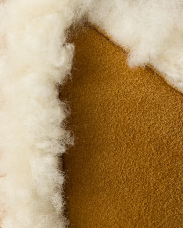 Hats And Gloves*Prada Suede shearling baseball cap Honey