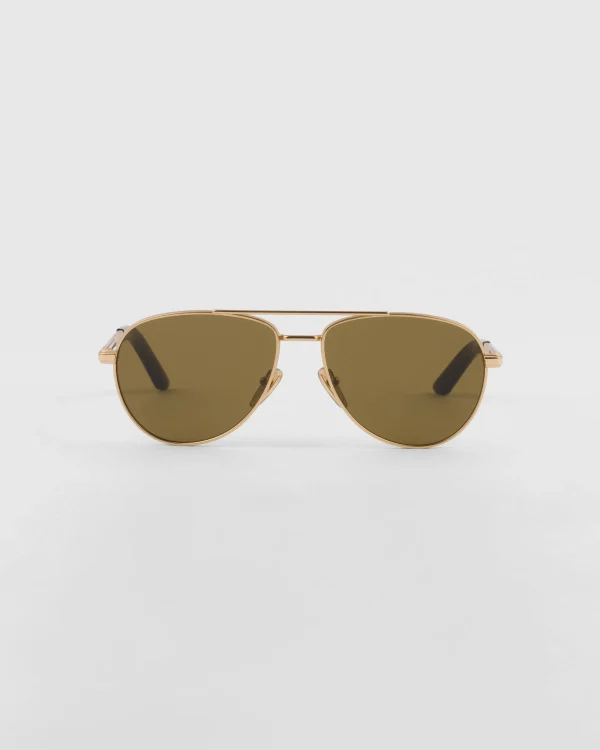 Sunglasses*Prada Sunglasses with iconic metal plaque Lodenlenses