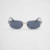 Sunglasses*Prada Sunglasses with iconic metal plaque Graphitelenses