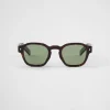 Sunglasses*Prada Sunglasses with iconic metal plaque Willowgreenlenses